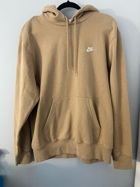 Nike Men's Tan Pullover Hoodie